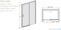 Sanplast Free Zone D2L(P)/FREEZONE drzwi przesuwne 130x190 cm prawe czarny matowy 600-271-3180-59-401