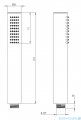 Deante SILIA Bateria prysznicowa z zestawem prysznicowym titanium BQS D41M