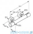 Kludi Zenta Bateria natryskowa z termostatem chrom 351000538