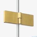 New Trendy Nesta Gold Brushed kabina 120x110x200 cm lewa wspornik równoległy złoto szczotkowane/szkło przejrzyste K-4428
