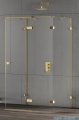 New Trendy Eventa Gold Shine kabina prysznicowa przyścienna 120x90x200 przejrzyste Prawa Złoty połysk EXK-4813