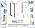 Radaway Arta Kdj I kabina 80x90cm lewa szkło przejrzyste 1386081-03-01L+386021-03-01