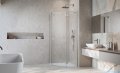 Radaway Essenza 8 Brushed Nickel Ptj kabina pięciokątna 100x100cm prawa szczotkowany nikiel 10490000-91-01R/10490300-01-01