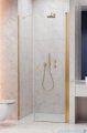 Radaway Nes Gold Dws Drzwi wnękowe 110 cm prawe złoty połysk szkło przejrzyste 10028110-09-01R