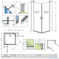 Radaway Nes KDD II kabina 80x100 przejrzyste 10031080-01-01L/10031100-01-01R