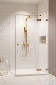 Radaway Essenza Pro Brushed Gold Kdj kabina 80x70cm prawa szczotkowane złoto 10097080-99-01R/10098070-01-01