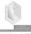 New Trendy Avexa Black kabina Walk-In 50x200 cm przejrzyste EXK-1964