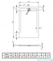 Radaway Teos F brodzik 210x90cm biały HTF21090-04