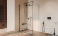 Excellent Ortigo kabina prostokątna 140x90 cm przejrzysta czarny mat KAEX.5016.K.1400.0900.BL