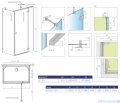 Radaway Essenza Pro Brushed Gold Kdj+S kabina 90x120x90cm prawa szczotkowane złoto 10097312-99-01R/10098090-01-01/10098090-01-01