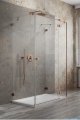 Radaway Essenza Pro Brushed Copper Kdj+S kabina 90x80x90cm prawa szczotkowana miedź 10097380-93-01R/10098090-01-01/10098090-01-01