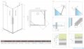 Radaway Furo KDD kabina 100x100cm szkło przejrzyste 10105100-01-01L/10105100-01-01R