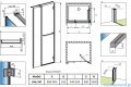 Radaway Carena DWJ drzwi prysznicowe 90 prawe przejrzyste 134302-01-01NR