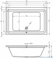 Riho Castello wanna prostokątna 180x120cm +nogi+syfon chrom+nośnik styropianowy B064001005/207095/19975/1.084