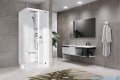 Novellini Glax 2 2.0 kabina z hydromasażem hydro plus 80x80 prawa total biała G22GF89DT1L-1UU
