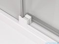 SanSwiss Cadura White Line drzwi przesuwne 120cm jednoskrzydłowe prawe z polem stałym profile biały mat CAE2D1200907