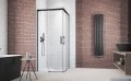 Radaway Idea Black Kdd kabina 100x75cm czarny mat/szkło przejrzyste 387062-54-01L/387066-54-01R