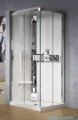 Novellini Glax 3 kabina prysznicowa z hydromasażem 100x70 lewa srebrny GL3A197ST1F-1B