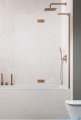 Radaway Essenza 8 SL Brushed Copper PND II parawan nawannowy 120cm prawy szczotkowana miedź/przejrzyste 10500120-93-01L