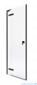 Roca Metropolis drzwi prysznicowe 110x200cm przejrzyste profile CZARNY MAT AMP0811016M