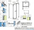 Radaway Arta Kds II kabina 140x90cm prawa szkło przejrzyste 386522-03-01L+1386107-03-01+386111-03-01
