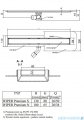 Wiper Odpływ liniowy Premium Zonda 60cm z kołnierzem poler Z600PPS100