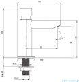 Deante Press bateria umywalkowa czasowa chrom BBH 028L