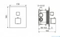 Excellent Keria bateria prysznicowo-wannowa termostatyczna 3-funkcyjna czarny mat AREX.2048BL