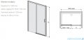 Sanplast Free Zone D2L(P)/FREEZONE drzwi przesuwne 110x190 cm lewe czarny matowy 600-271-3130-59-401
