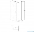 Besco Exo-CH ścianka boczna 80x190 przejrzyste PCH-80-190C