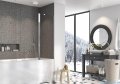 Radaway Nes 8 PND II parawan nawannowy 120cm prawy chrom połysk/przejrzyste 10088120-01-01R