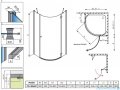 Radaway Torrenta PDJ kabina półokrągła 80x80 prawa szkło przejrzyste 31810-01-01N