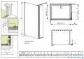 Radaway Eos II Walk-in kabina prysznicowa 100 lewa szkło przejrzyste + brodzik Delos C + syfon 3799502-01L/SDC1010-01