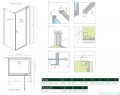 Radaway Nes Kdj II kabina 100x100cm prawa szkło przejrzyste 10032100-01-01R/10039100-01-01