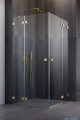 Radaway Essenza Pro Brushed Gold Kdd kabina 100x100cm szczotkowane złoto 10096100-99-01L/10096100-99-01R