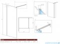 Radaway Modo X Black II kabina Walk-in 145x200 szkło przejrzyste 10mm 389345-54-01 