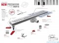 Wiper New Premium Pure Odpływ liniowy z kołnierzem 70 cm syfon drop 50 mat 500.0172.03.070
