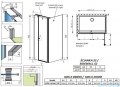 Radaway Eos KDS II kabina prysznicowa 100x70 lewa przejrzyste 13799482-01L/13799428-01