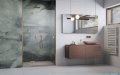 Radaway Essenza Brushed Copper Dwj drzwi wnękowe 80cm lewe szczotkowana miedź/szkło przejrzyste 1385012-93-01L