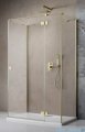 Radaway Essenza Brushed Gold Kdj+S kabina 75x80x75cm prawa szczotkowane złoto 1384049-01-01/1385021-9901R/1384049-01-01