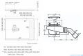 Schedpol Kalait Black Stone brodzik prostokątny + syfon 90x100cm 3.3115/C/ST-M2