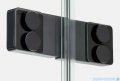 New Trendy Eventa Black Chrome drzwi wnękowe pojedyncze 80x200 cm przejrzyste lewe czarny połysk EXK-6127