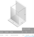 New Trendy New Modus kabina Walk-In 140x200 cm przejrzyste EXK-0039