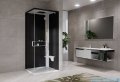 Novellini Glax 2 2.0 kabina z hydromasażem hydro plus 80x80 prawa biała G22GF80DT1L-1UH