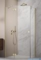Radaway Essenza 8 Brushed Gold Ptj kabina pięciokątna 80x80cm lewa szczotkowane złoto 10490000-99-01L/10490100-01-01
