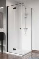Radaway Nes 8 Black KDJ B kabina 100x70 lewa czarny mat/szkło przejrzyste 10075100-54-01L/10089070-01-01