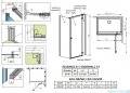 Radaway Essenza 8 Kdj kabina 80x70cm prawa szkło przejrzyste 10480512-01-01R/10470237-01-01R/10113070-01-01