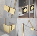 Radaway Essenza Gold Kdj+S kabina 100x100x100cm prawa złoty połysk szkło przejrzyste 1384052-01-01/1385022-09-01R/1384052-01-01