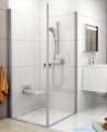 Ravak Chrome CRV1 drzwi prysznicowe 1/2 100cm białe transparent 1QVA0101Z1