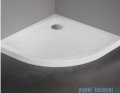 New Trendy Mild Stone Brodzik akrylowy półokrągły 80x80x4,5 cm biały B-0537